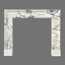 Classic Camber fireplace in Abrabescato marble