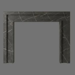 Classic Goring fireplace in Pietra Grey marble