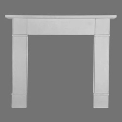 Classic Victorian fireplace in limestone