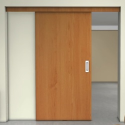 Classic Wood Sliding Door with Hafele Hardware