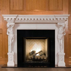 Classical Sculptural Fireplace Surround