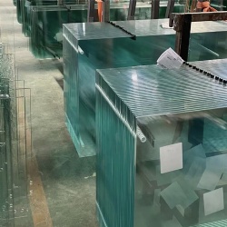 Clear tempered glass for bathroom shower partition