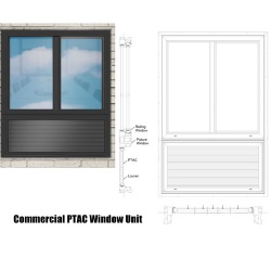 Commercial PTAC Window Unit for Hospitality