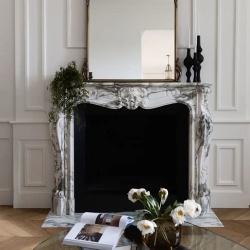 Custom Marble Fireplace Mantel