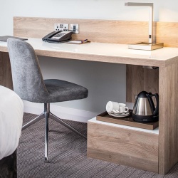 Custom Writing Desk and Chair Set for Hotel Guest Rooms