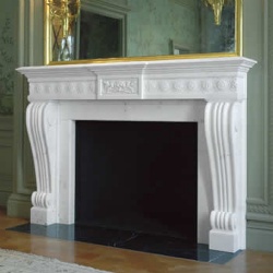 Daisy Chain Statuary Marble Fireplace Mantel