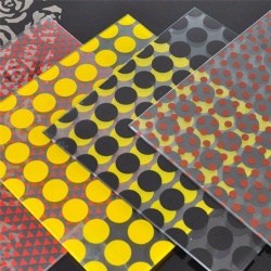 Decorative silk screen printed glass customized service