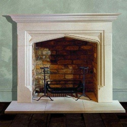 Elizabethan Marble and Limestone Fireplace Mantel
