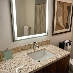 Engineered Terrazzo Vanity Top for Multifamily Projects