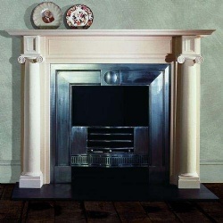 Fairfax Marble and Limestone Fireplace Mantel