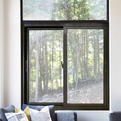 Sliding thermal break alumimun frame glazing window