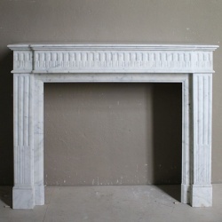 French Style Louis XVI Marble Fireplace Mantel Collection