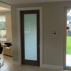 Frosted Glass Bathroom Doors