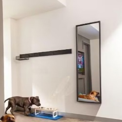 Full length wall mirror in hotel room Ink hotel Melbourne
