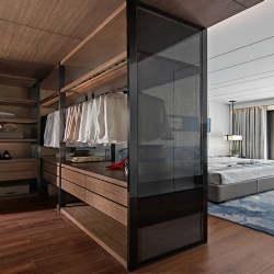 Grey Tinted Glass For Closet