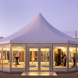 Hexagonal marquee tent