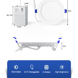 LED Downlight in Hotel Hallway