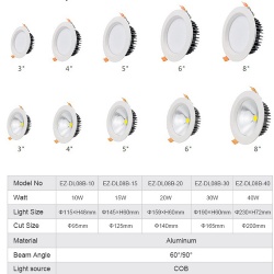 LED Downlight in Hotel Hallway
