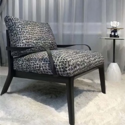 Lounge Chair with Fabric Upholstery