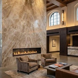 Luxury Hotel Marble Fireplace Mantel Project Reference