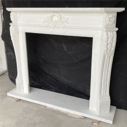 MARBLE FIREPLACE WHITE