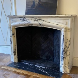 Marble Fireplace Mantel for Modern Interior Decor