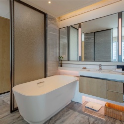 Modern hotel bathroom decoration