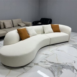 Moon Modular Fabric Sofa Leisure Couch Italian Design