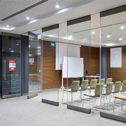 Movable Interior Glass Wall Partition System