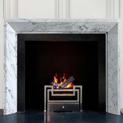 Mylan Modern Marble Fireplace Mantel