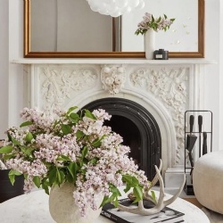 Neo-Palladian marble fireplace mantel supplier