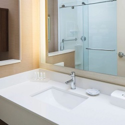 Quartz vanity tops with sink