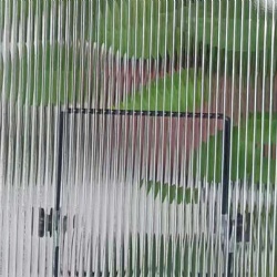 Ribbed Pattern Textured Building Glass