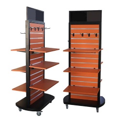 Rolling Auto Shop Display Fixtures with Wheels for Automotive Retail Stores