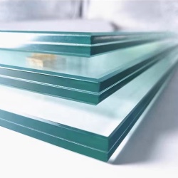 Safety architectural laminated glass with EVA interlayer