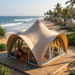 Seaside Windproof Glamping Lodge Tent