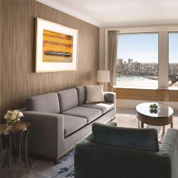 Sofa and wall artwork for Shangri La hotel in Sydney