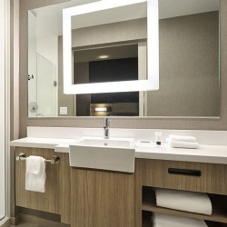 SpringHill Suites hotel bathroom vanity furniture and tops
