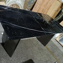 Table Furniture by Marble top and Metal Base