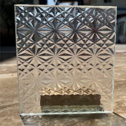 Textured glass sample for project submittal