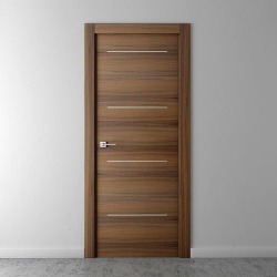 Walnut Veneer MDF Interior Wood Door