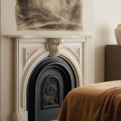 bespoke design marble fireplace mantel