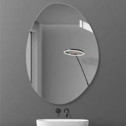 bespoke vanity mirror with customized shape and configuration