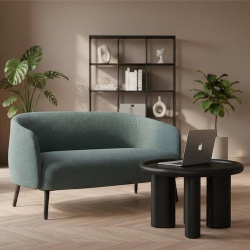 contemporary low profile loveseat sofa