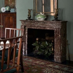 custom stone fireplace mantel fabrication