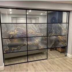 faux marble glass wall