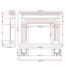 luxury natural stone fireplace surround for interior projects