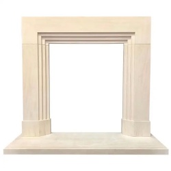 made to order limestone fireplace mantel
