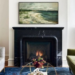 marble fireplace mantel