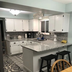 modern grey granite furniture tops